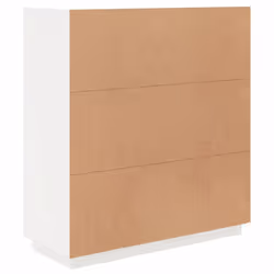 vidaXL Solid Wood Pine Highboard Sideboard Storage Cupboard Multi Colours - White - Additional view 8