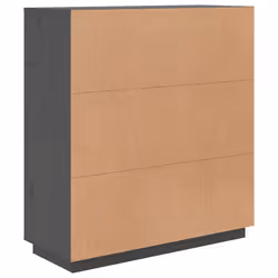 vidaXL Solid Wood Pine Highboard Sideboard Storage Cupboard Multi Colours - Grey - Additional view 8