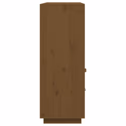 vidaXL Solid Wood Pine Highboard Sideboard Storage Cupboard Multi Colours - Honey brown - Additional view 7