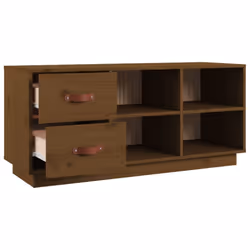 vidaXL Solid Wood Pine Shoe Bench Shoe Storage Cabinet Unit Rack Multi Colours - honey brown - Additional view 6