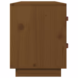 vidaXL Solid Wood Pine Shoe Bench Shoe Storage Cabinet Unit Rack Multi Colours - honey brown - Additional view 7