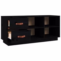 vidaXL Solid Wood Pine Shoe Bench Shoe Storage Cabinet Unit Rack Multi Colours - black - Additional view 6