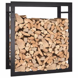 vidaXL Firewood Rack Storage Log Holder Log Store Wood Pile Storage Steel - 50 x 28 x 56 cm - Additional view 5