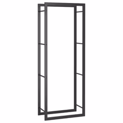 vidaXL Firewood Rack Storage Log Holder Log Store Wood Pile Storage Steel - 50 x 28 x 132 cm