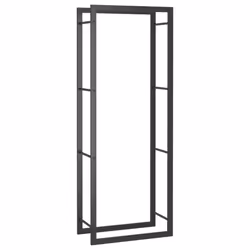 vidaXL Firewood Rack Storage Log Holder Log Store Wood Pile Storage Steel - 50 x 28 x 132 cm