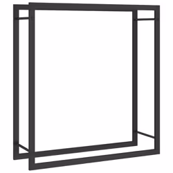 vidaXL Firewood Rack Storage Log Holder Log Store Wood Pile Storage Steel - 80 x 28 x 86 cm - Additional view 2