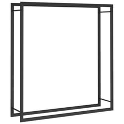 vidaXL Firewood Rack Storage Log Holder Log Store Wood Pile Storage Steel - 110 x 28 x 116 cm