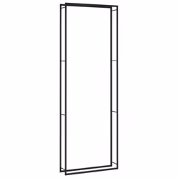 vidaXL Firewood Rack Storage Log Holder Log Store Wood Pile Storage Steel - 110 x 28 x 312 cm