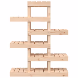 vidaXL Solid Wood Pine Plant Stand Planter Holder Shelf Multi Colours/Sizes - Brown, 85 x 25 x 109.5 cm - Additional view 4