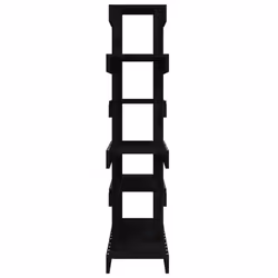vidaXL Solid Wood Pine Plant Stand Planter Holder Shelf Multi Colours/Sizes - Black, 85 x 25 x 109.5 cm - Additional view 5
