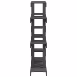 vidaXL Solid Wood Pine Plant Stand Planter Holder Shelf Multi Colours/Sizes - Grey, 104.5 x 25 x 109.5 cm - Additional view 5