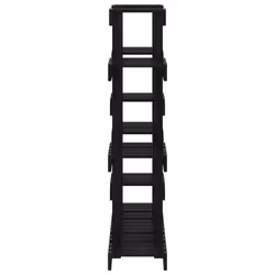 vidaXL Solid Wood Pine Plant Stand Planter Holder Shelf Multi Colours/Sizes - Black, 104.5 x 25 x 109.5 cm - Additional view 5