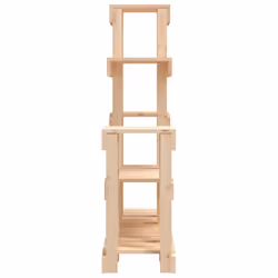 vidaXL Solid Wood Pine Plant Stand Planter Holder Shelf Multi Colours/Sizes - Brown, 92 x 25 x 97 cm - Additional view 5