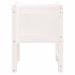 vidaXL 1/2x Solid Wood Pine Planter Raised Bed Flower Box Multi Colours/Sizes - White, 40 x 40 x 52.5 cm/2 - Additional view 4