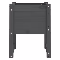 vidaXL 1/2x Solid Wood Pine Planter Raised Bed Flower Box Multi Colours/Sizes - Grey, 40 x 40 x 52.5 cm/2 - Additional view 4