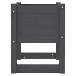 vidaXL 1/2x Solid Wood Pine Planter Raised Bed Flower Box Multi Colours/Sizes - Grey, 40 x 40 x 52.5 cm/2 - Additional view 5