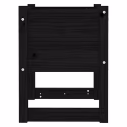 vidaXL 1/2x Solid Wood Pine Planter Raised Bed Flower Box Multi Colours/Sizes - Black, 40 x 40 x 52.5 cm/1 - Additional view 4