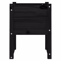 vidaXL 1/2x Solid Wood Pine Planter Raised Bed Flower Box Multi Colours/Sizes - Black, 40 x 40 x 52.5 cm/2 - Additional view 4