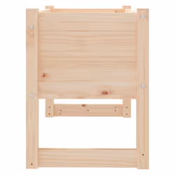 vidaXL 1/2x Solid Wood Pine Planter Raised Bed Flower Box Multi Colours/Sizes - Brown, 78 x 40 x 52 cm - Additional view 4