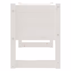 vidaXL 1/2x Solid Wood Pine Planter Raised Bed Flower Box Multi Colours/Sizes - White, 78 x 40 x 52 cm - Additional view 4