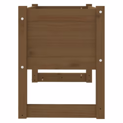 vidaXL 1/2x Solid Wood Pine Planter Raised Bed Flower Box Multi Colours/Sizes - Honey brown, 78 x 40 x 52 cm - Additional view 4