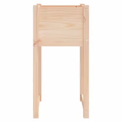 vidaXL 1/2x Solid Wood Pine Planter Raised Bed Flower Box Multi Colours/Sizes - Brown, 40 x 40 x 81 cm/2 - Additional view 4