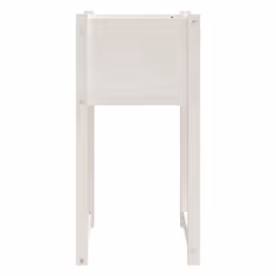 vidaXL 1/2x Solid Wood Pine Planter Raised Bed Flower Box Multi Colours/Sizes - White, 40 x 40 x 81 cm/2 - Additional view 4