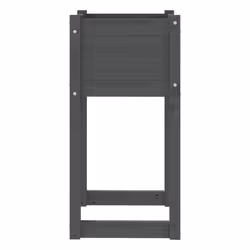 vidaXL 1/2x Solid Wood Pine Planter Raised Bed Flower Box Multi Colours/Sizes - Grey, 40 x 40 x 81 cm/2 - Additional view 5
