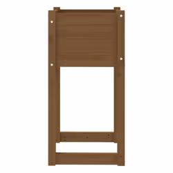 vidaXL 1/2x Solid Wood Pine Planter Raised Bed Flower Box Multi Colours/Sizes - Honey brown, 40 x 40 x 81 cm/1 - Additional view 4