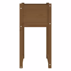 vidaXL 1/2x Solid Wood Pine Planter Raised Bed Flower Box Multi Colours/Sizes - Honey brown, 40 x 40 x 81 cm/2 - Additional view 4
