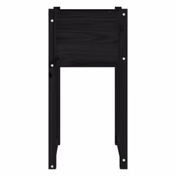 vidaXL 1/2x Solid Wood Pine Planter Raised Bed Flower Box Multi Colours/Sizes - Black, 40 x 40 x 81 cm/2 - Additional view 4
