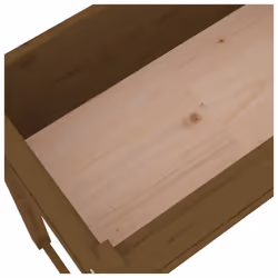 vidaXL Solid Wood Pine Planter Wooden Raised Bed Flower Box Multi Colours - Honey brown - Additional view 6