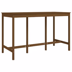 vidaXL Solid Wood Pine Bar Table Wooden Dinner Table Multi Colours Multi Sizes - Honey brown, 180 x 80 x 110 cm