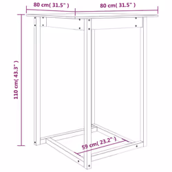 VidaXL 822182 kitchen/dining table - Additional view 7