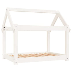 vidaXL Solid Wood Pine Dog Bed Wooden Pet Sofa Dog Couch Multi Colours/Sizes - white, 81 x 60 x 70 cm