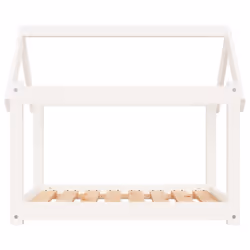 vidaXL Solid Wood Pine Dog Bed Wooden Pet Sofa Dog Couch Multi Colours/Sizes - white, 81 x 60 x 70 cm - Additional view 4