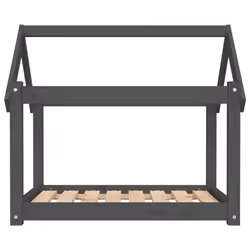 vidaXL Solid Wood Pine Dog Bed Wooden Pet Sofa Dog Couch Multi Colours/Sizes - grey, 81 x 60 x 70 cm - Additional view 4
