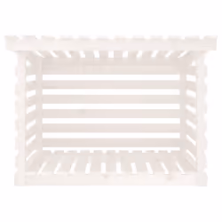 vidaXL Solid Wood Pine Firewood Rack Log Shed Multi Colours 108x73x108/79 cm - White, 108 x 73 x 79 cm - Additional view 4
