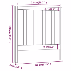 VidaXL 822239 headboard/footboard Grey - Additional view 6