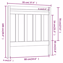 VidaXL 822244 headboard/footboard Grey - Additional view 6
