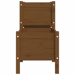 vidaXL Solid Wood Pine Planter Multi Colours 178.5x44x75 cm/245.5x44x75 cm - Honey brown, 178.5 x 44 x 75 cm - Additional view 4