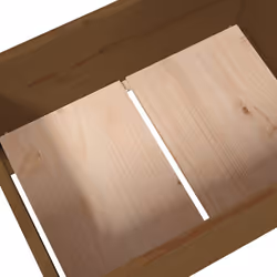 vidaXL Solid Wood Pine Planter Multi Colours 178.5x44x75 cm/245.5x44x75 cm - Honey brown, 178.5 x 44 x 75 cm - Additional view 5