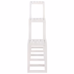 vidaXL Plant Stand Set 3 Piece Garden Holder Flower Stand Solid Wood Pine - White - Additional view 9