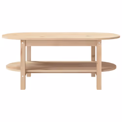 vidaXL Solid Wood Pine Coffee Table Multi Colours 110x55x45 cm/80x45x45 cm - brown, 110 x 55 x 45 cm - Additional view 4