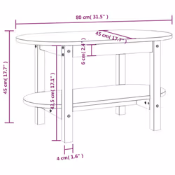 VidaXL 822294 coffee/side/end table - Additional view 8