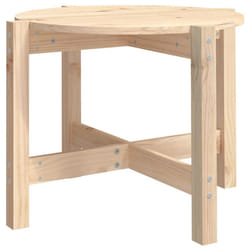 vidaXL Solid Wood Pine Coffee Table Multi Colours Ã 52.5x45 cm/Ã 62.5x45 cm - brown, Ã? 62.5 x 45 cm