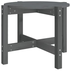 vidaXL Solid Wood Pine Coffee Table Multi Colours Ã 52.5x45 cm/Ã 62.5x45 cm - grey, Ã? 62.5 x 45 cm