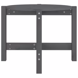 vidaXL Solid Wood Pine Coffee Table Multi Colours Ã 52.5x45 cm/Ã 62.5x45 cm - grey, Ã? 62.5 x 45 cm - Additional view 4