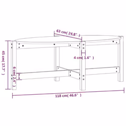 VidaXL 822317 coffee/side/end table - Additional view 7
