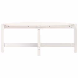 vidaXL Solid Wood Pine Coffee Table Multi Colours 118x63x45 cm/87x48x35 cm - white, 118 x 63 x 45 cm - Additional view 4